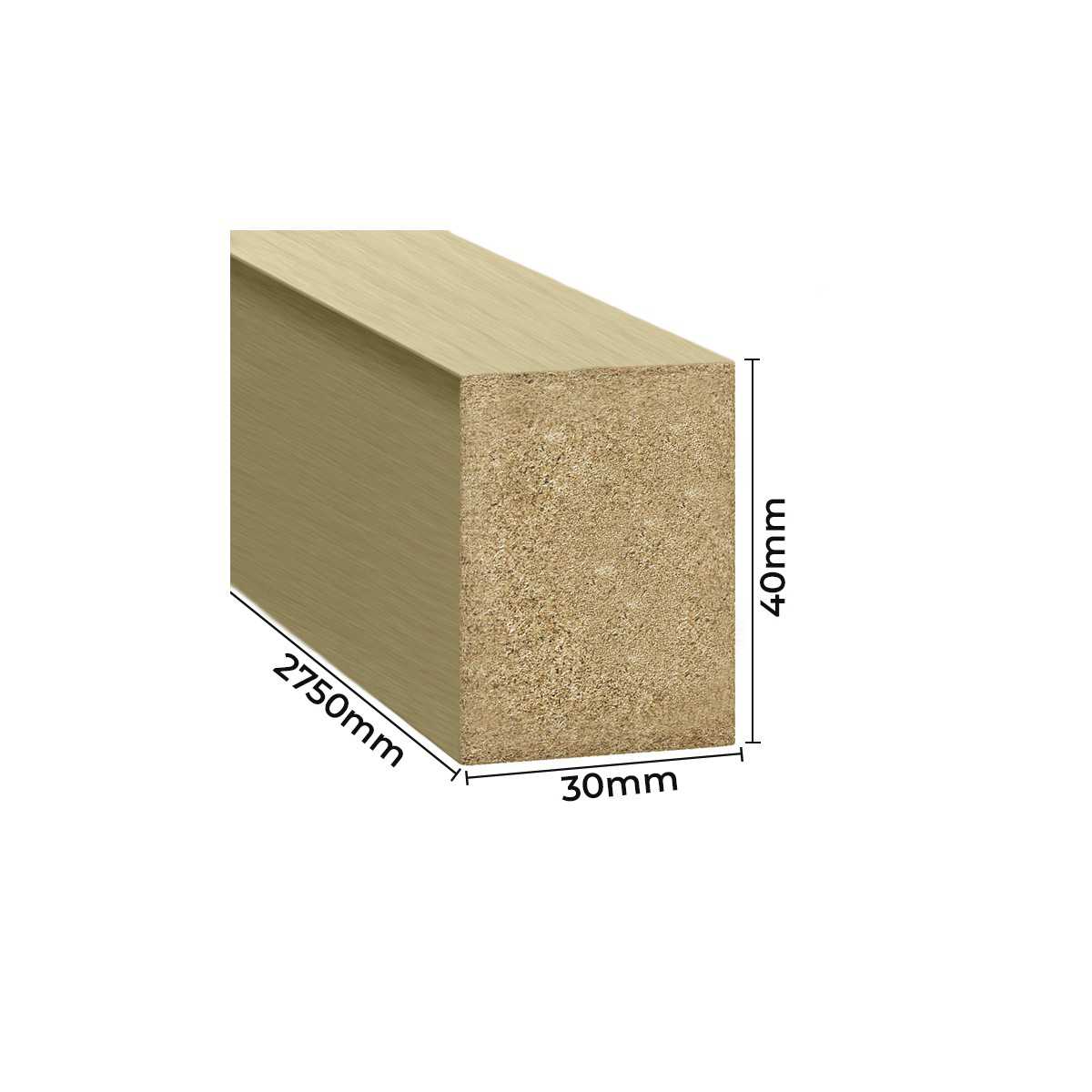LAMELE ŚCIENNE MINI DĄB SOMOA  16X30x2750mm LAMEO 102 1sztuka