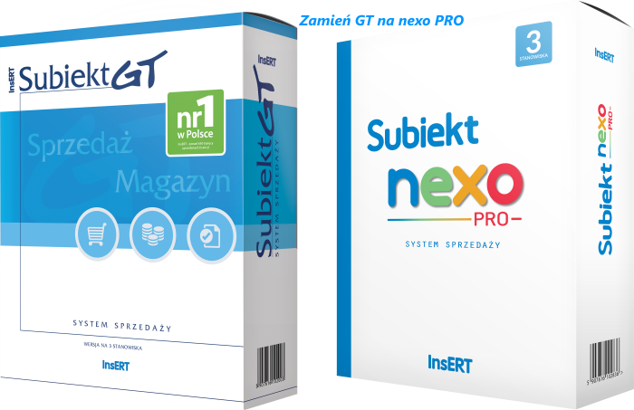 Subiekt nexo PRO - Licencja na 3 stanowiska (Upgrade)