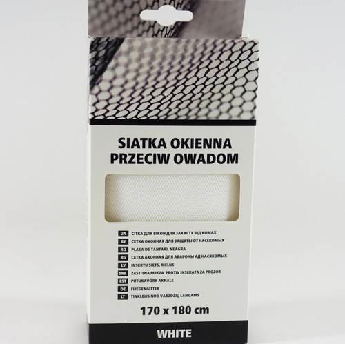 Siatka biała 170x180 p/owadom Scley