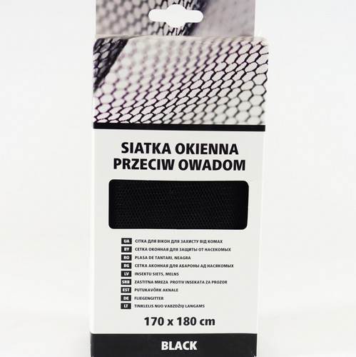 Siatka czarna 170x180 p/owadom Scley
