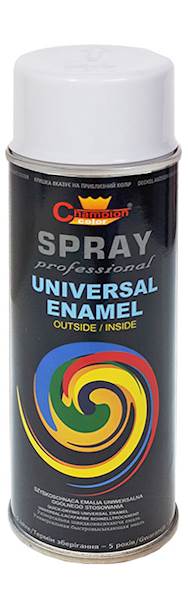 Spray Uni biały POŁYSK 9003 400ml Champion
