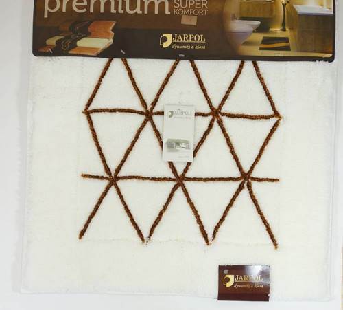 Dywanik PREMIUM Gold 60x60 Agadir 01BiałyJARPOL