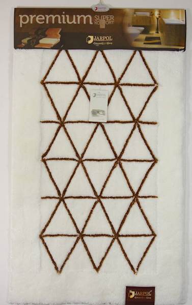 Dywanik PREMIUM Gold 100x60 Agadir 01Biały JARPOL