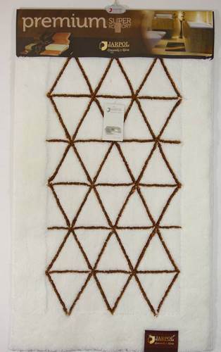 Dywanik PREMIUM Gold 100x60 Agadir 01Biały JARPOL