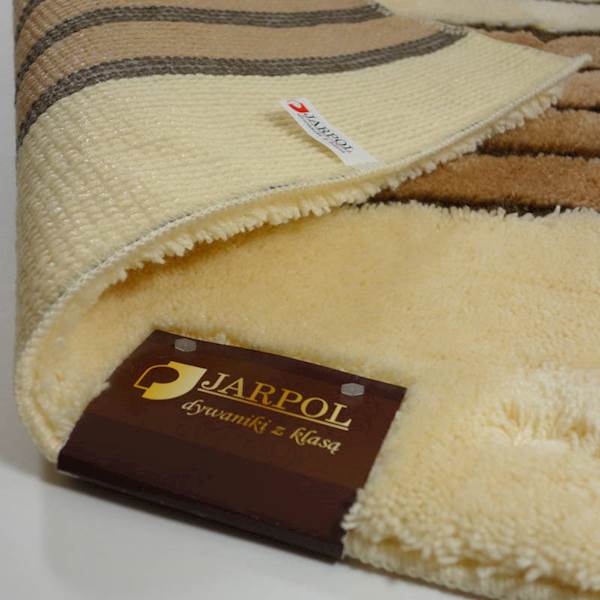 Dywanik 640111 PREMIUM 100x60 JARPOL fala beżowy