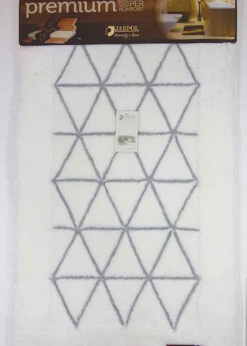 Dywanik PREMIUM 100x60 Agadir biało-szaryJARPOL