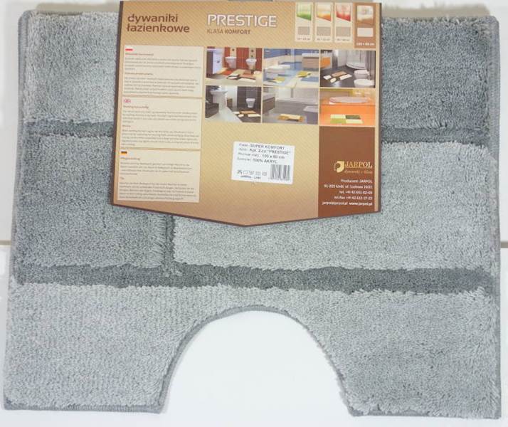 Dywaniki 1106Popiel  PRESTIGE 2-czkpl 100x60JARPOL