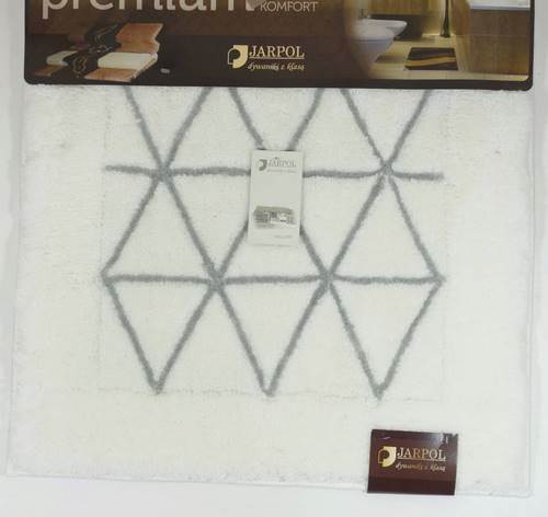 Dywanik PREMIUM  60x60 Agadir biało szaryJARPOL