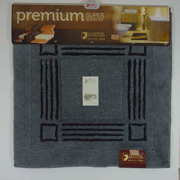 Dywanik 660603 PREMIUM 60x60 JARPOL Petra śr.szary