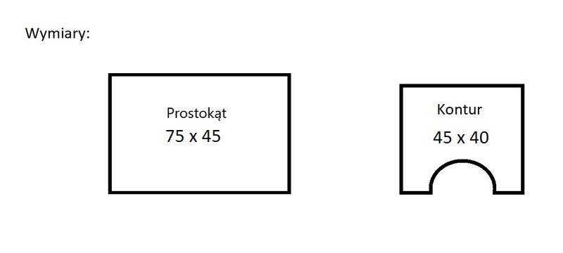 Dywaniki STANDARD-4102Czerw 2-cz.kpl 75x45 JARPOL