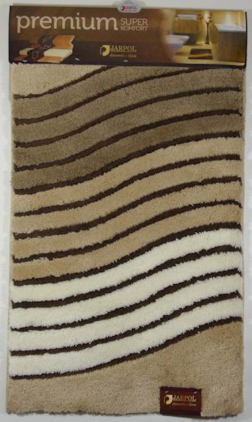 Dywanik 640127 PREMIUM 100x60 JARPOL fala capucino