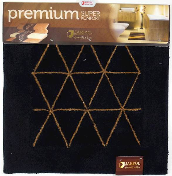 Dywanik PREMIUM Gold 60x60 Agadir czarny JARPOL