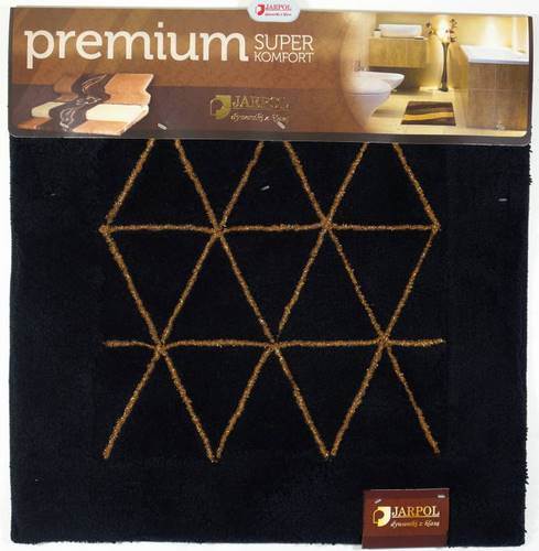 Dywanik PREMIUM Gold 60x60 Agadir czarny JARPOL