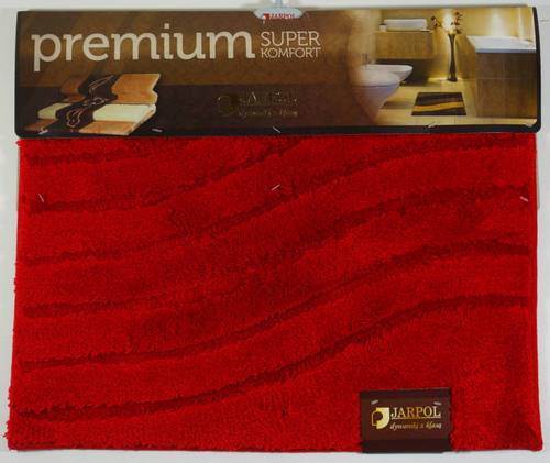 Dywanik 620117 PREMIUM 60x50 JARPOL fala czerwona