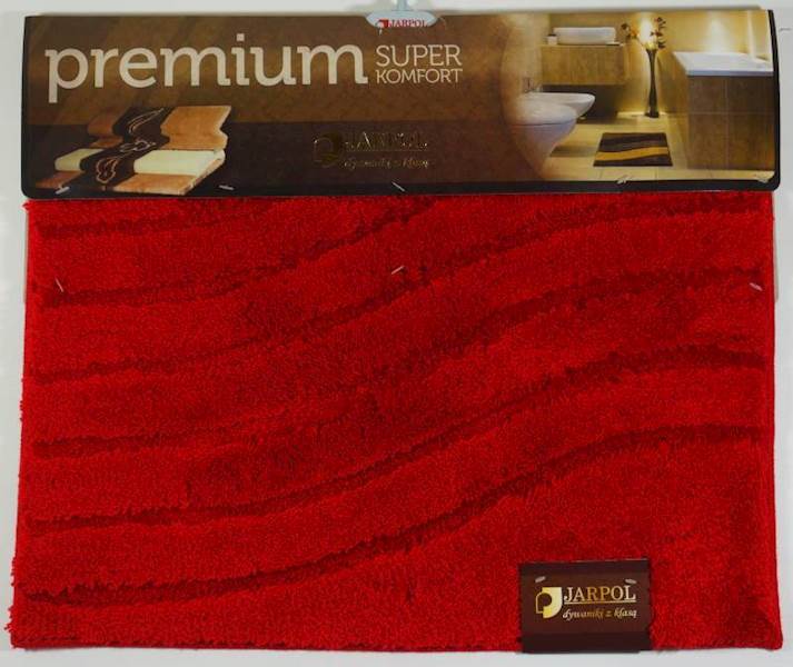 Dywanik 620117 PREMIUM 60x50 JARPOL fala czerwona