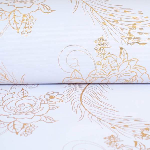 Cerata Gold piórka 140x10cm Uni SJ-011F-8057F