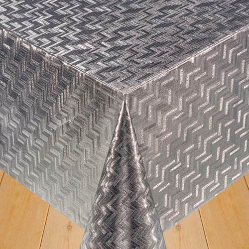 Cerata Metalic 651E parkiet srebrny 140x10cm