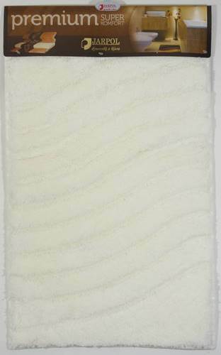 Dywanik 6301biały PREMIUM 80x50 JARPOL fala 