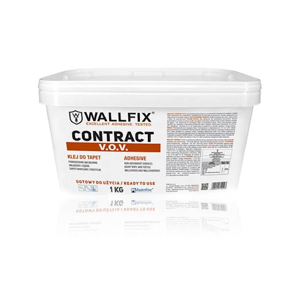 Klej Contract V.O.V 1kg do tapet do pow.niechłonny