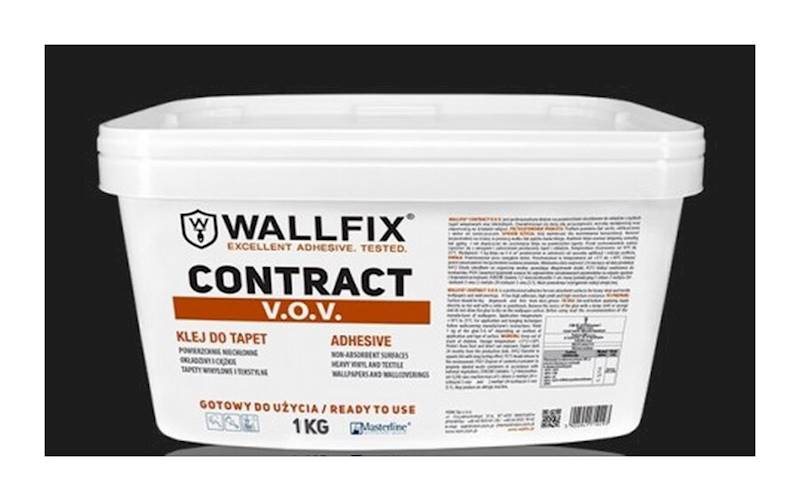 Klej Contract V.O.V 1kg do tapet do pow.niechłonny