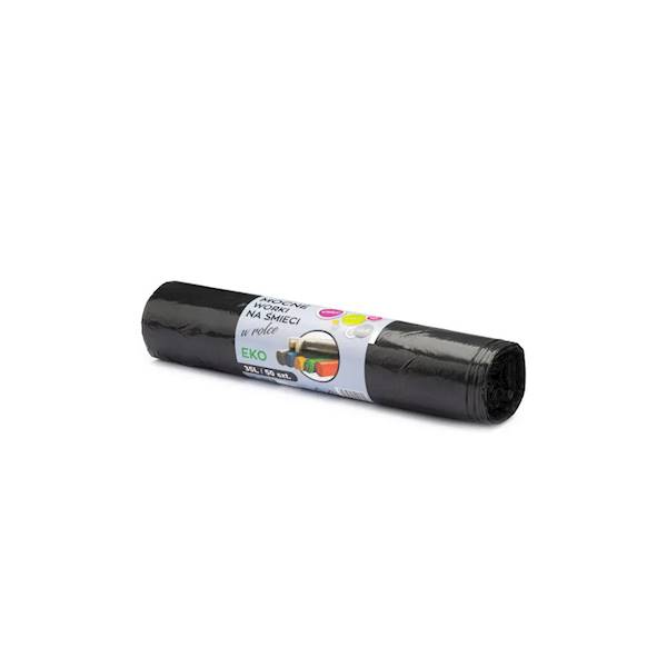 Worki sanitarne LDPE czarne 50x60cm 35l 50szt