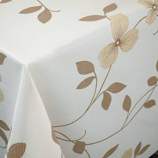 Cerata Brokat 3D brąz listki140x10cm JR 81767-1