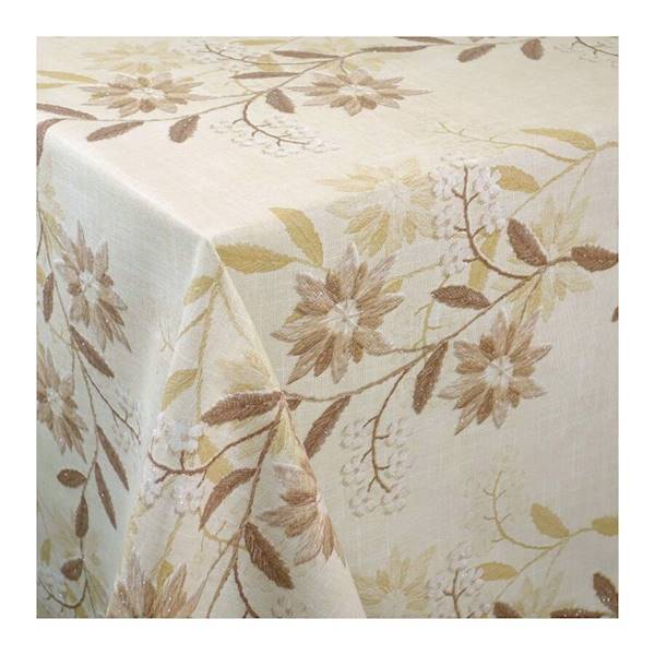 Cerata Brokat wyszywane kwiatki 137x10cm JR 81948