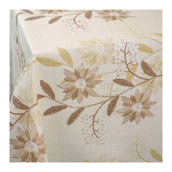 Cerata Brokat wyszywane kwiatki 137x10cm JR 81948