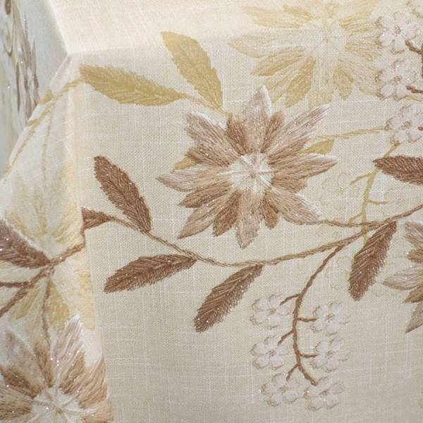 Cerata Brokat wyszywane kwiatki 137x10cm JR 81948