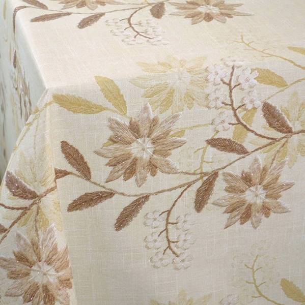 Cerata Brokat wyszywane kwiatki 137x10cm JR 81948