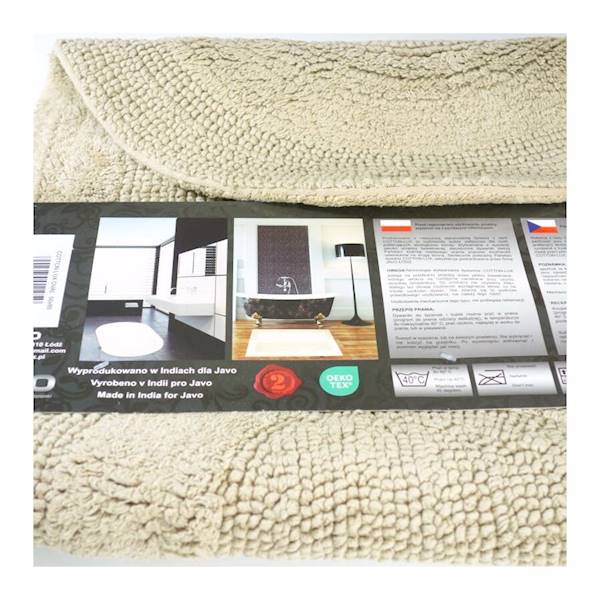 Dywanik COTTON LUX OVAL 50x80cm 1cz. JAVO beż