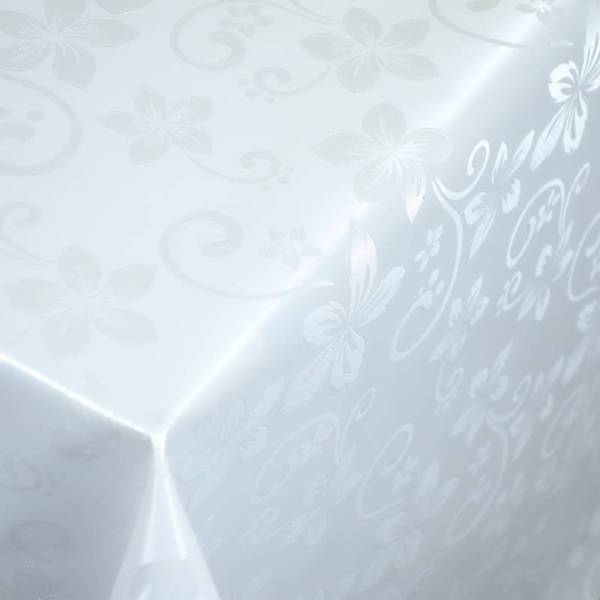 Cerata Bawełna 137x10cm ZG-5139-1 biała Kris listk