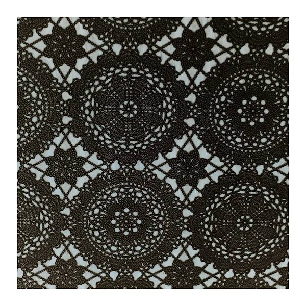 Obrus koronka TR 698 czarna 138x10cm 