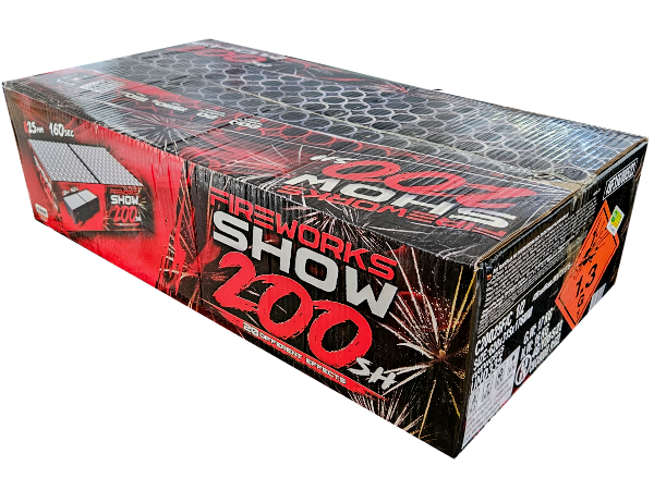 wyrzut-C20025F/C FIREWORKS SHOW 200sh; 1" F3 1/1