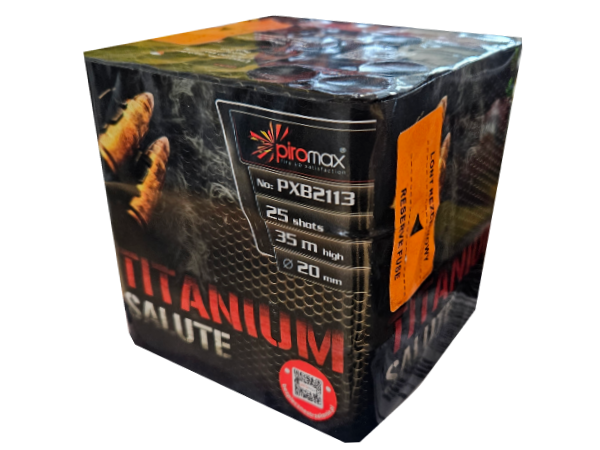 wyrzut-PXB2113 TITANIUM SALUT 25sh; 0.8" F2 18/1