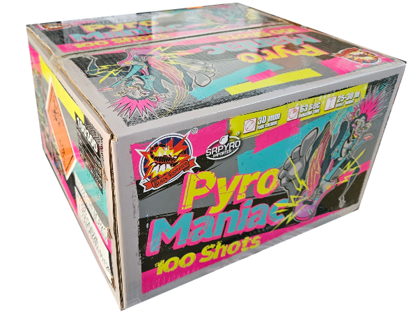 wyrzut-10030D PYRO MANIAC 100sh; 1.2" F2 1/1