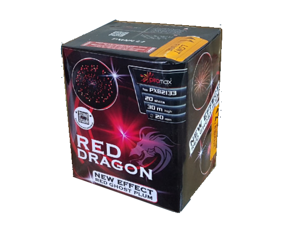 wyrzut-PXB2133 RED DRAGON 20sh; 0.8" F2 12/1