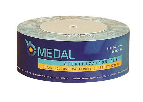 Rękaw papierowo foliowy  75mm x 200m