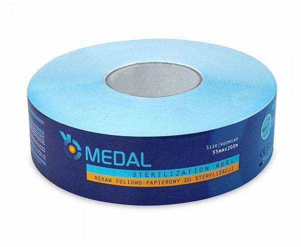 Rękaw papierowo foliowy  55mm x 200m