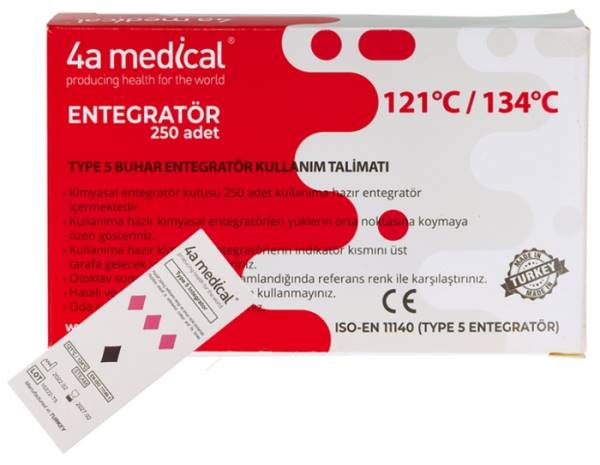 Testy paskowe do sterylizacji  4a Medical 5 klasy