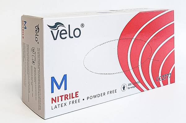 Rękawice nitryl  VELO M 100 szt.