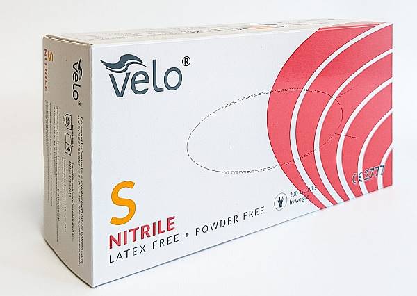 Rękawice nitryl  VELO S 100 szt.