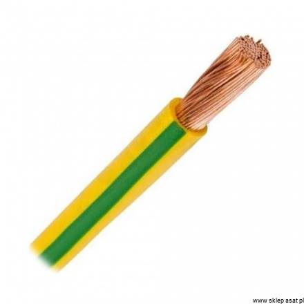 PRZEWÓD LGY 10mm ZÓŁTO-ZIELONY