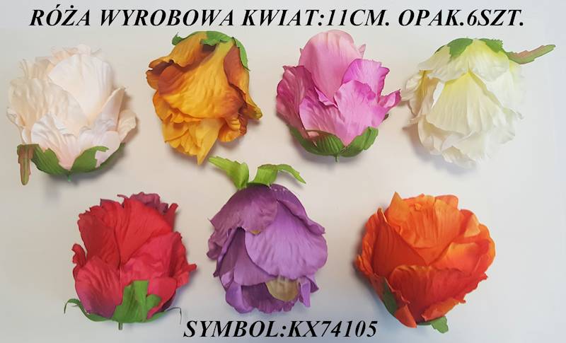 RÓŻA WYROBOWA X6 KX74105 MIX KOLOR