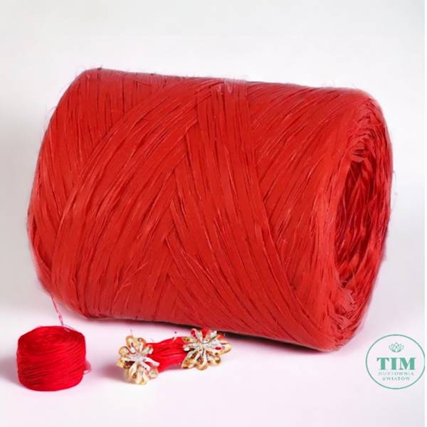 RAPHIA 18 CZERWONY 200MT