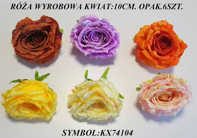 RÓŻA WYROBOWA X6 KX74104 MIX KOLOR