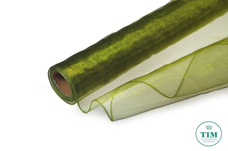 ORGANZA 40CM JESIENNY ZIELONY