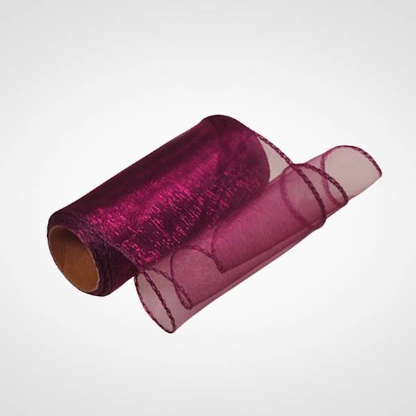 ORGANZA 12CM ŚLIWKA CIEMNY