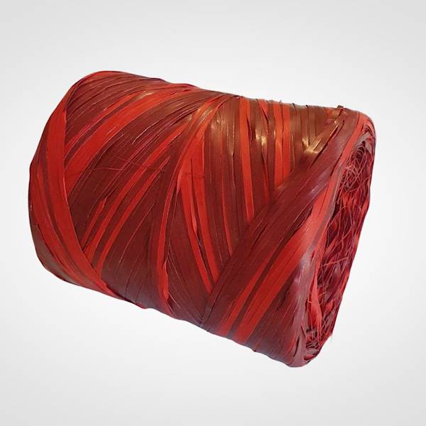 RAPHIA 18 CZERWONY BORDO 200MT