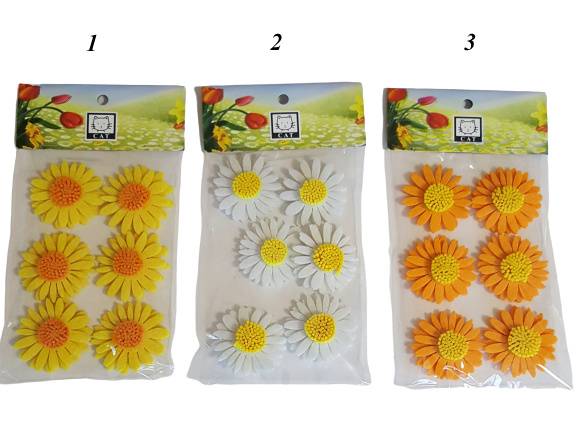 DEKORACJA MARGARETKA X6 HY14534 MIX KOLOR
